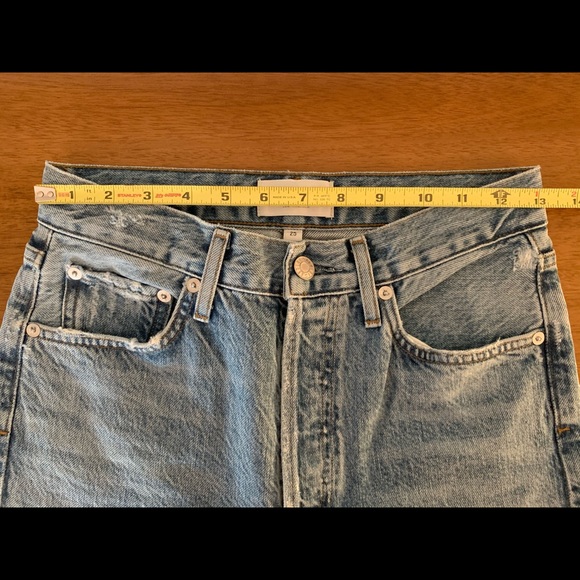 Agolde Riley High Rise Straight Crop (Blur) - Picture 4 of 8